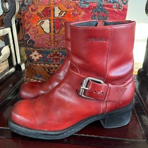 Durango red boots 9 vintage biker